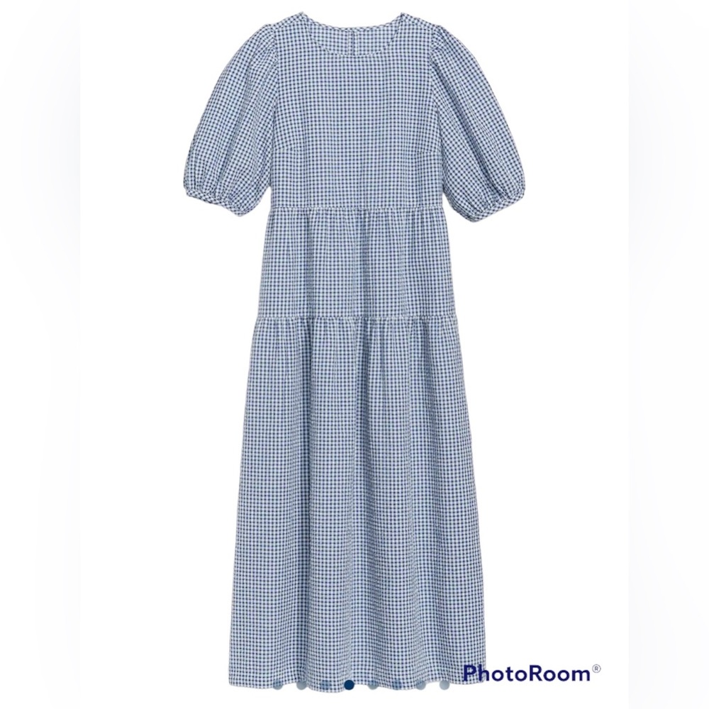 Old Navy - Tiered Puff-Sleeve All-Day Midi Swing Dress for Women